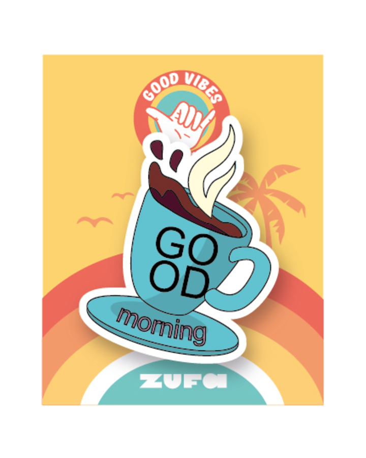 Значок деревянный Good Morning 30050 70₽